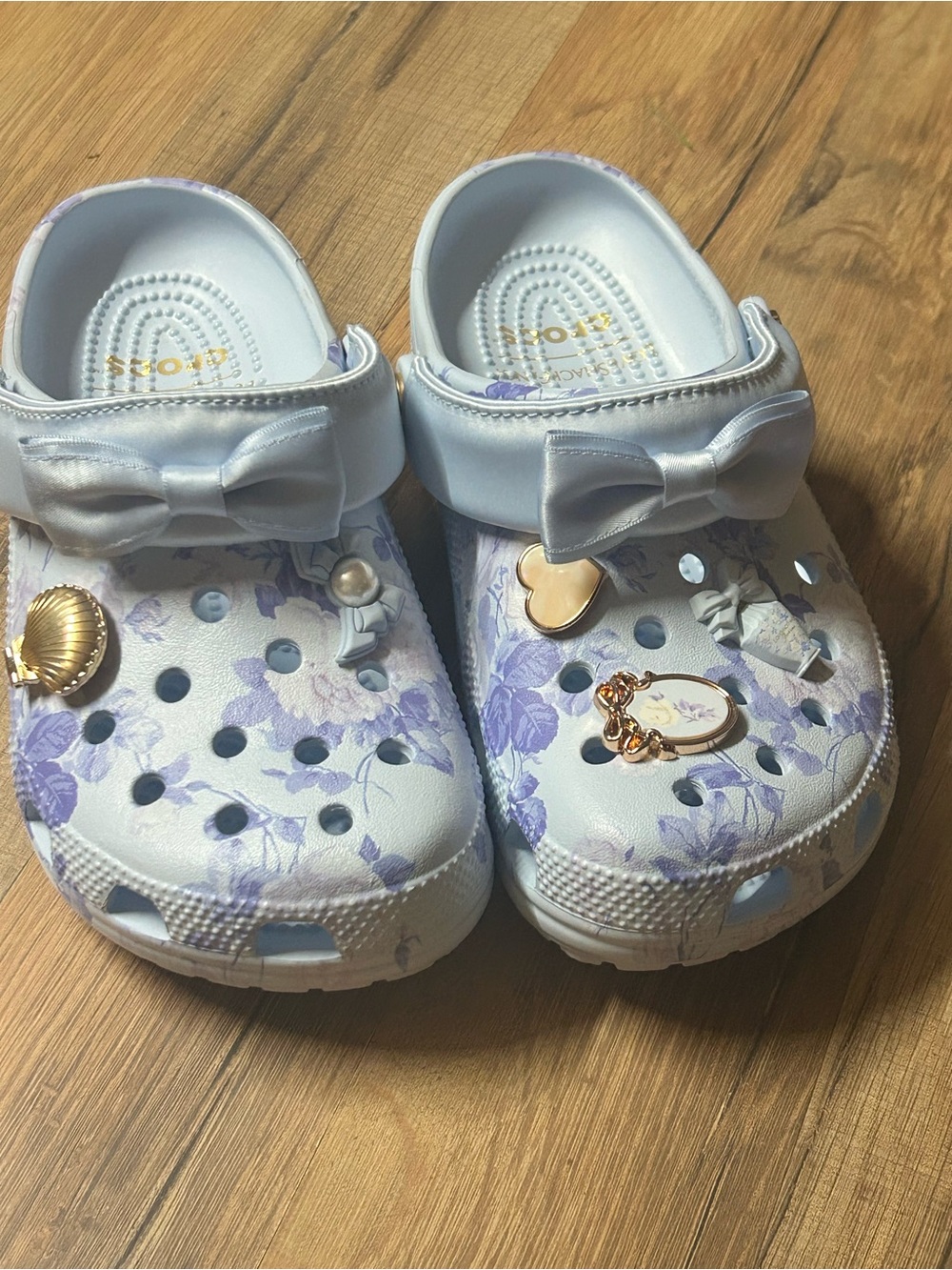 Love Shack Fancy x Crocs Classic Clog Mineral Blue Size 7 Woman